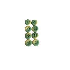 Set of eight cute tie dye flat four hole buttons